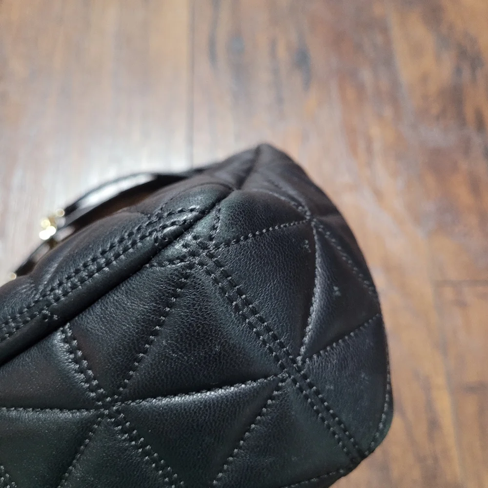 Michael Kors Black Leather Quilted Sloan Bag